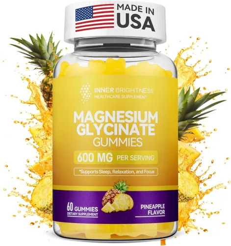 Miniatura 14 de Complejo de magnesio 9 en 1, 300 mg de magnesio de 9 formas orgánicas, glicinato, citrato, malato, alta absorción para sueño y relajación, apoyo