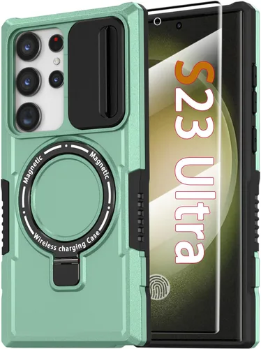 Miniatura 124 de Funda magnética para Samsung Galaxy Note 20 Ultra con soporte de anillo [con protector de pantalla] [Compatible con carga inalámbrica MagSafe] Funda