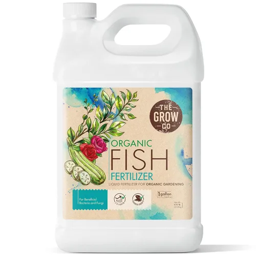 1 Galón de Fertilizante de Emulsión de Pescado Orgánico para Plantas - Ideal Fertilizante Líquido de Pescado para Plantas, Flores, Frutas y