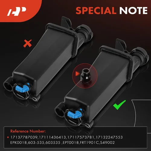 Miniatura 5 de Tanque de recuperación de expansión de refrigerante del motor A-Premium - Con sensor y tapa [DOHC, 6Cyl 2.2 2.5 2.8 3.0L] Compatible con BMW