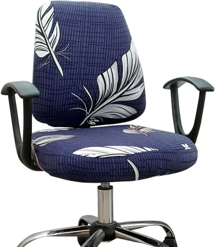 Miniatura 40 de Melaluxe Funda para silla de oficina de computadora, funda universal protectora y elástica para silla giratoria elástica Totam