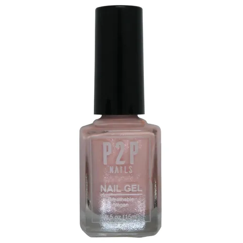 Miniatura 13 de P2P Nails Esmalte de uñas en gel vegano neutro, brillo natural, sin arañazos, secado rápido, textura suave en colores vibrantes, esmalte de gel