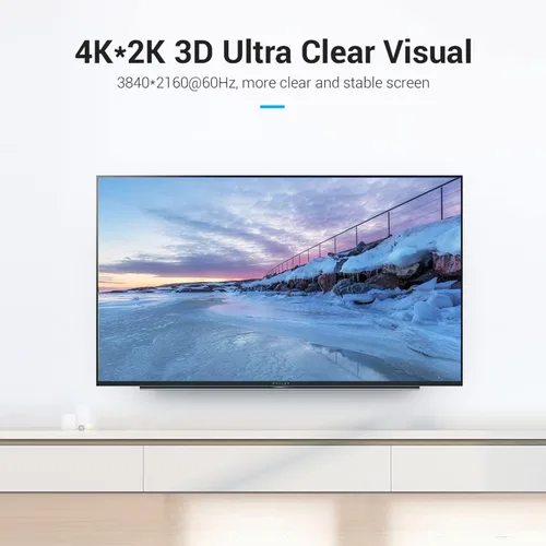 Miniatura 5 de Cmple - Paquete de 2 cables HDMI flexibles, 1.5 pies, HDMI 2.0 ultrafino, ARC, 3D Negro