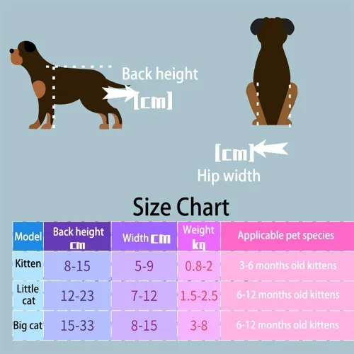 Miniatura 7 de Silla de ruedas ajustable para gatos, silla de ruedas para mascotas totalmente personalizable para perros y gatos pequeños con correa de pecho a