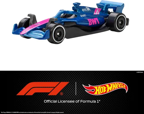 Miniatura 3 de Hot Wheels Paquete de 5 coches Formula 1 a escala 1:64, juego de 5 coches de juguete fundidos oficialmente licenciados, coches de carreras F1