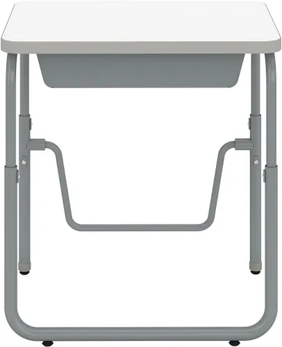 Miniatura 6 de Safco Productos AlphaBetter 2.0 Escritorio para estudiantes de altura ajustable con barra de reposapiés oscilante y caja de libros, sentado a pie