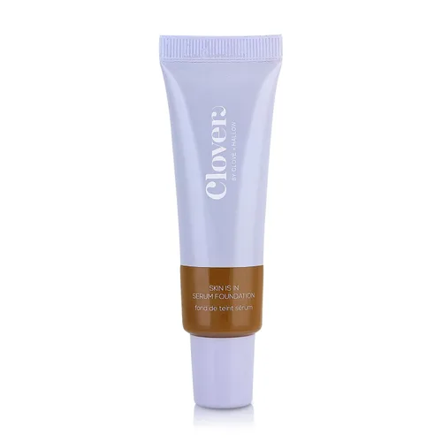 Miniatura 10 de Clover Skin Is In Serum Foundation Suero facial hidratante, base ligera, libre de crueldad animal y vegano, con escualano y cera de semillas de 10