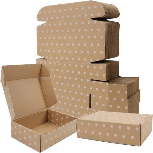 Miniatura 7 de BIOBROWN Cajas de cartón corrugado de 6 x 4 x 3 pulgadas, paquete de 50 cajas pequeñas para embalaje, cajas de envío para pequeñas empresas, negras