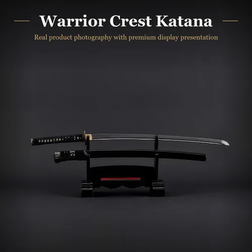 Miniatura 2 de Espada confeccionada a mano: Katana samurai completamente funcional con hoja de acero de carbono 1095 forjada a mano y templada en arcilla, con hoja