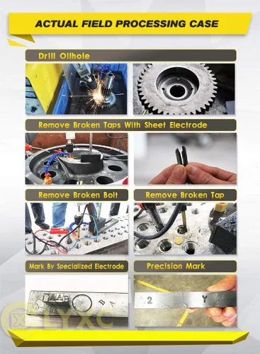 Miniatura 7 de Máquina removedor de taladro de grifo roto de 800 W, EDM-8C, EDM portátil, 110 V, quita M2-M20 de diámetro. Tornillo de 0.07 a 0.78 pulgadas