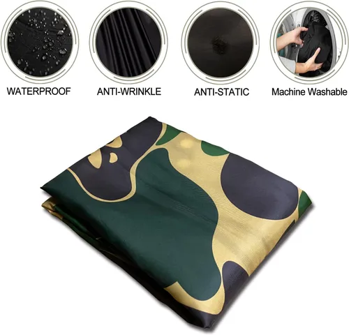 Miniatura 5 de Capa de peluquería para hombres, capa profesional de peluquería con broches de presión, impermeable, capa de peluquería - 63 x 56 pulgadas