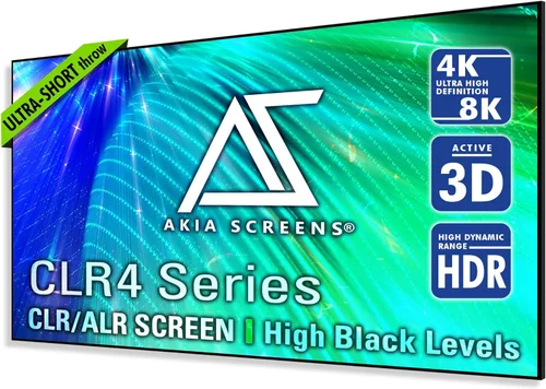Miniatura 5 de Pantalla de proyección AKIA SCREENS ALR de 123 pulgadas 16:9 4K, proyección de tiro corto o UST, pantalla antiarañazos, pantalla de proyección