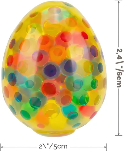 Miniatura 3 de Eavotoy Paquete de 12 huevos de Pascua para el estrés, bolas estrujables para rellenar cestas de Pascua, regalos de fiesta