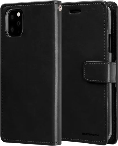 Miniatura 2 de GOOSPERY Blue Moon Wallet para Apple iPhone 11 Pro Max Case (2019) Funda de cuero con tapa (Negro)