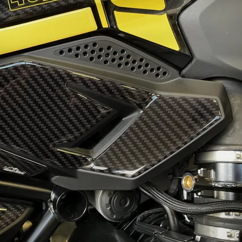 Miniatura 4 de Resin Bike Adhesivos 3D para motocicleta compatibles con BMW R 1250 GS 2019-2024 2019-2024. Protección del marco contra impactos y arañazos. Par