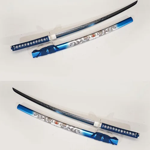 Miniatura 6 de Espada Katana Wuaiyebet forjada a mano tradicional de acero de alto carbono 1045/1060, espada samurai japonesa, templada al calor, de hoja completa