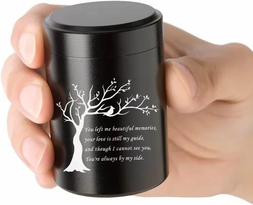 Miniatura 13 de RIPFEVURN Urnas pequeñas para cenizas humanas de 2.75 pulgadas, mini árbol de la vida, urnas de cremación para cenizas, adultos, hembras, hombres
