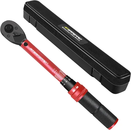 Miniatura 21 de ATsafepro Llave Dinamométrica Digital - Impulsor de 1/2 Pulgada y 5.1-340Nm (3.8-250.8 ft-lb), Llave Dinamométrica de Servicio Pesado con Zumbador