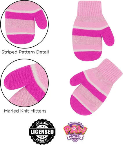 Miniatura 6 de Nickelodeon girls Toddler Winter Hat, Scarf & Mittens Set 2-4 Or Paw Patrol Marshall Hat, Scarves & Kids Gloves Sets 4-7