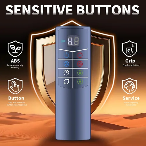 Miniatura 6 de Mando a distancia de repuesto compatible con ventilador de torre oscilante Lasko para todas las estaciones y calentador de espacio FH610 FH515