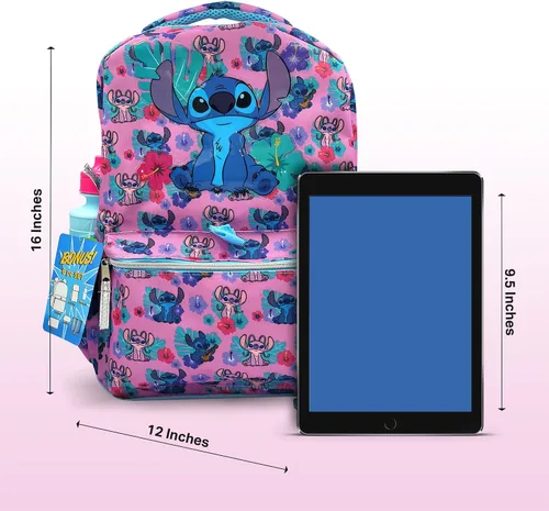 Miniatura 5 de Juego de mochila de 16 pulgadas para niñas y niños, mochila para niños de jardín de infancia y primaria con accesorios para la escuela, viajes