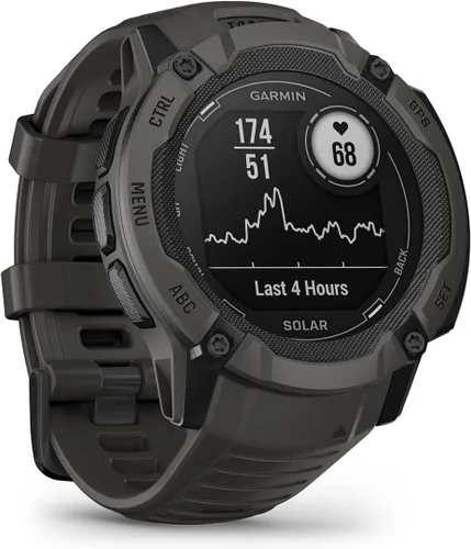 Miniatura 7 de PlayBetter Garmin Instinct 2X Solar (grafito) - Paquete de reloj inteligente GPS resistente, linterna, carga solar, GNSS multibanda, incluye
