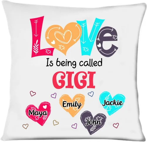Miniatura 9 de Abuela - Almohada personalizada con corazón de amor, almohada personalizada para mamá, regalos para abuela, mamá de hija, nietos, día de la madre