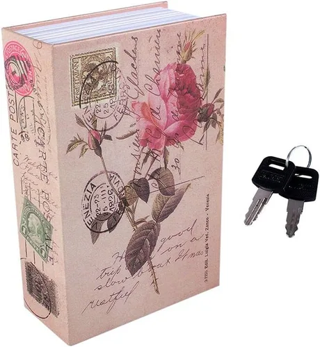 Miniatura 13 de Caja de depósito con forma de libro con combinación de diccionario, caja de dinero, caja de seguridad para joyas con llave (A)