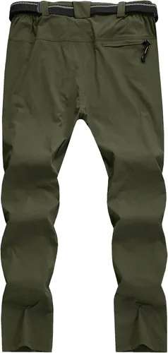 Miniatura 2 de WENRONSTA Pantalones cargo de senderismo para hombre, secado rápido, ligeros, impermeables, 6 bolsillos, para exteriores, pesca, montaña