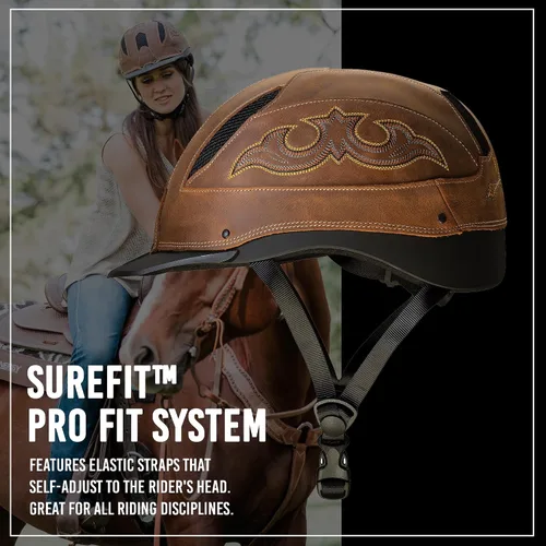 Miniatura 4 de Troxel Cheyenne Rugged Horse Riding Helmet, Low-Profile, Self-Adjustable Design, Safety Horseback Riding Gear