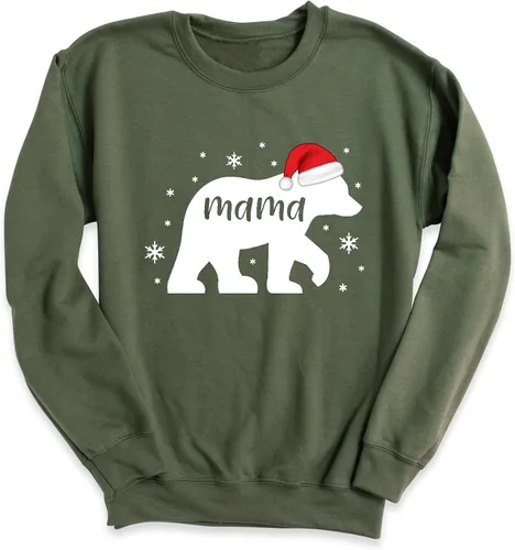 Miniatura 8 de Sudadera de Navidad a juego con texto en inglés "Mama Bear Dada Bear", pijama de Navidad para la familia, regalo para papá o mamá, sudaderas