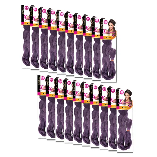 Miniatura 83 de Realistic Trenza original X-Pression 84 pulgadas 100% Kanekalon (paquete de 3, 1) M-61XPRES84