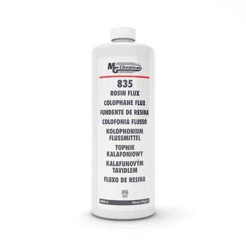 MG Chemicals - Flujo de colofonia líquida 835-1L, para soldadura sin plomo y sin plomo, botella de 1 litro, 31.9 onzas líquidas (paquete de 1)