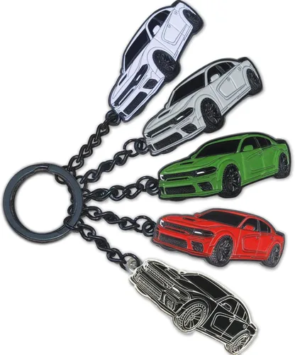 Miniatura 4 de Llavero para Dodge Challenger, Dakota, Charger, SRT, Avenger, Durango, Caravan, accesorios para Dodge Charger 2015-2022