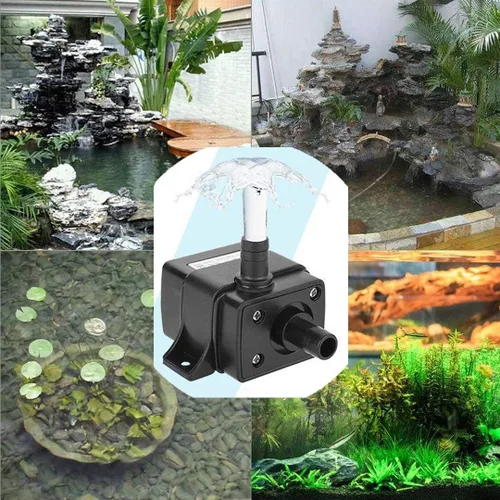 Miniatura 6 de Saim - Bomba de agua sumergible de 53 GPH para acuario, mini bomba de estanque de fuente con cable de alimentación de 4.9 pies para acuario, pecera