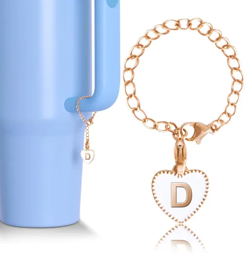 Miniatura 4 de Accesorios de dije de letra para taza Stanley, dije de identificación con nombre para Stanley/vaso moderno simple, dije de identificación inicial