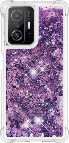 Miniatura 60 de Glitter Sparkle Moving Quicksand Flowing Cover para Xiaomi Redmi Note 10S Bling Liquid Clear Star Heart Silicona Bumper Funda transparente de goma a