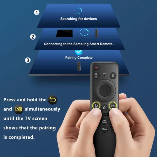 Miniatura 7 de Control remoto de voz recargable para Samsung OLED Neo QLED Crystal UHD Frame Solar CU8000 DU8000 CU7000 DU7200 Q60C/D Q70C/D Q80C/D QN85C/D QN90C