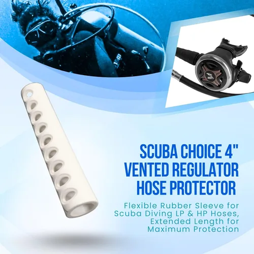 Miniatura 9 de Scuba Diving 4" Long Vented Regulator Hose Protector – Soft Silicone Mouthpiece Design to Reduce Jaw Fatigue, Comfortable and Durable, Fits Most