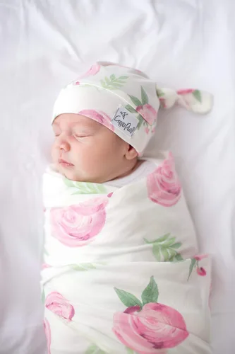 Miniatura 5 de Copper Pearl Baby Beanie Hat Top Knot