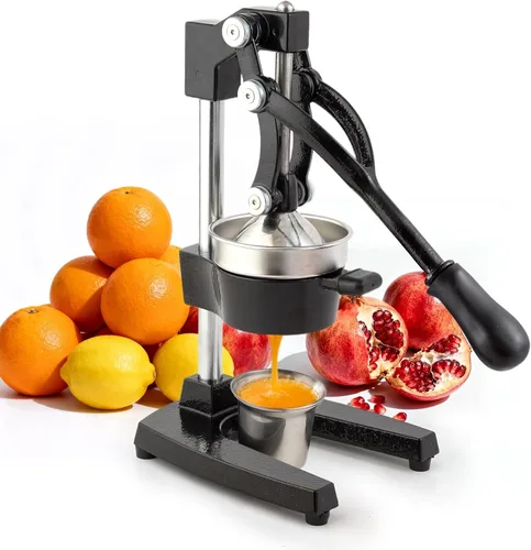Exprimidor manual de hierro fundido, exprimidor comercial de limón, exprimidor de cítricos profesional, ideal para extraer jugo de limones, naranjas