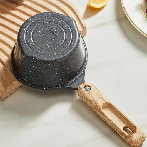 Miniatura 3 de Sartenes calentadoras de mantequilla ollas de leche con doble boquilla antiadherente sartenes pequeños utensilios de cocina cacerola ollas de cocina