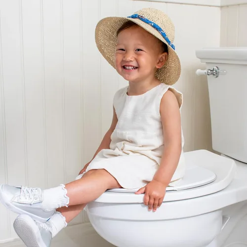 Miniatura 9 de One Proud Toddler Asiento de viaje para orinal de alta calidad, compacto, antideslizante, fabricado en Estados Unidos, bisagras de bloqueo sin