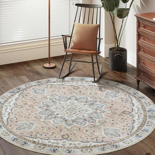 Miniatura 71 de befbee Alfombras de 6x9 pulgadas para sala de estar - Alfombras lavables a máquina resistentes a las manchas para dormitorio, alfombra de área