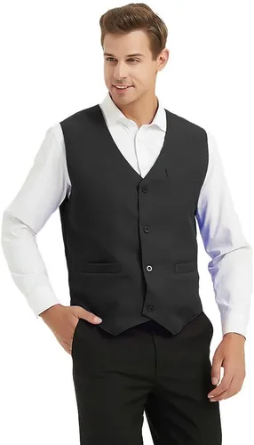 Miniatura 5 de TopTie - chaleco unisex para uniforme de barman, supermercados, voluntarios.