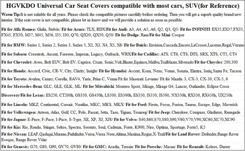 Miniatura 5 de Fundas de Asiento de Coche de Piel, Juego Completo de Fundas de Asiento de Cobertura Total, Fundas de Asiento Automotrices Universales para Coches