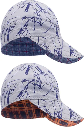 Miniatura 12 de BOCOMAL Gorro de Soldadura Resistente al Fuego CAT2 de Peso Medio con Estampado, Gorras de Soldador de 6 Paneles - Juego de 2
