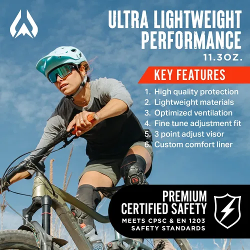 Miniatura 2 de Wildhorn Corvair - Casco de bicicleta de montaña para adultos, mujeres y jóvenes, casco ligero de ciclismo MTB con visera ajustable y ventilación