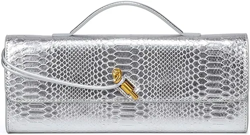 Miniatura 8 de Bolso de mano de cuero de moda para mujer, bolso de mano cruzado con estampado de cocodrilo