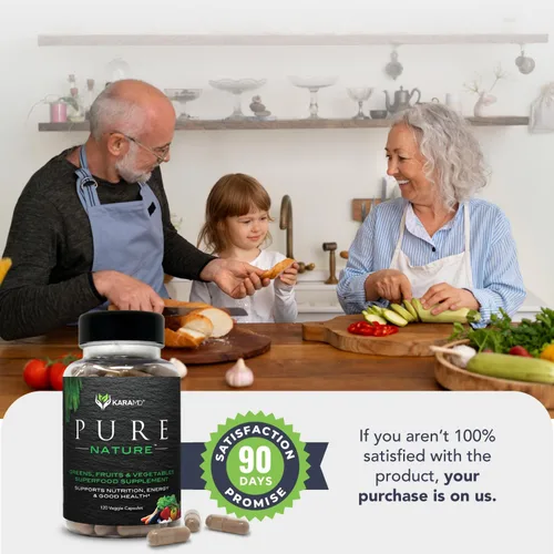 Miniatura 6 de KaraMD Pure Nature - Suplemento de verduras, frutas y verduras, vitaminas, fibra y antioxidantes, 20 suplementos de frutas y verduras para energía